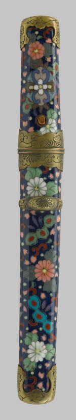 A tanto with cloisonne enamel saya [scabbard] | Meiji period, late 19th century