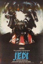 RETURN OF THE JEDI / POWROT JEDI, FIRST POLISH RELEASE POSTER, STYLE B, WITOLD DYBOWSKI, 1984