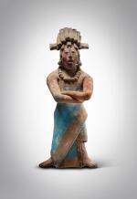 Maya Standing Figure of a Dignitary, Jaina, Late Classic, circa 550 - 950 AD