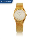 REF 6460 YELLOW GOLD WRISTWATCH WITH FANCY LUGS AND GAY FRERES BRACELET CIRCA 1965