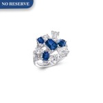 Graff | Sapphire and Diamond 'Abstract' Ring