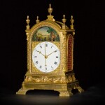 A George III gilt-brass quarter striking musical automaton table clock for the Chinese market, William Hughes, London, circa 1775
