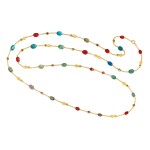 Wièse | Egyptian-Revival Gold and Hardstone Longchain, France