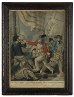 (JONES, JOHN PAUL) | Paul Jones Shooting a Sailor who had Attempted to Strike his Colours in an Engagement. London: Printed for and Sold by Carrington Bowles, 2 December 1779 