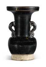 A rare small black-glazed handled vase, Northern Song / Jin dynasty