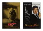 GOLDENEYE (1995) TWO POSTERS, US, ADVANCE, WITH US, DECEMBER ADVANCE