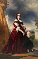 Portrait of the Countess Duchâtel (1817-1878) with her son, Vicomte Charles Tanneguy Duchâtel (1838-1891) | Portrait de la Comtesse Duchâtel (1817-1878) et de son fils le Vicomte Charles Tanneguy Duchâtel (1838-1891)