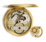 ALBERT H. POTTER & CO., GENEVA  [ Albert H. Potter & Co.，日內瓦] | A RARE GOLD HUNTING CASED KEYLESS POCKET CHRONOMETER  CIRCA 1885, NO. 85  [ 罕有黃金精密計時懷錶，年份約1885，編號85]