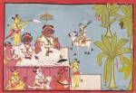 A GROUP OF NINE ILLUSTRATIONS FROM A DEVI SERIES, INDIA, MANDI, CIRCA 1770