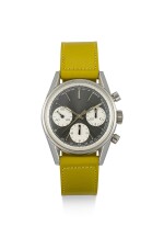  HEUER | CARRERA, REFERENCE 2447, A STAINLESS STEEL CHRONOGRAPH SCHOOL WATCH,   CIRCA 1970 