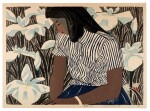 Hashimoto Okiie (1899-1993) Three woodblock prints, Showa period, 20th century