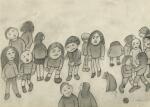 LAURENCE STEPHEN LOWRY, R.A. | GROUP OF CHILDREN