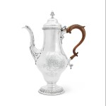 American Silver Tall Coffee Pot, Joseph and Nathaniel Richardson, Philadelphia, Circa 1785