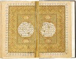 AN ILLUMINATED QUR’AN, COPIED BY MUSTAFA BAHJAT, TURKEY, OTTOMAN, DATED 1260 AH/1844 AD