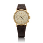 Retailed by Gobbi, Milano: 'Spider Lugs', Ref. 1579, Pink gold chronograph wristwatch Circa 1956 | 百達翡麗 | 零售商為米蘭Gobbi：1579型號「Spider Lugs」粉紅金計時腕錶，約1956年製