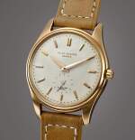Reference 2526 | A pink gold wristwatch with enamel dial, Retailed by Serpico Y Laino, Made in 1957  | 百達翡麗 | 型號2526  |  粉紅金腕錶，備琺瑯錶盤，由 Serpico Y Laino 發行，1957年製