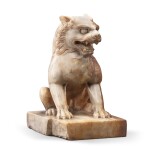 A white marble figure of a lion Five dynasties - Song dynasty or later | 五代至宋或以後 大理石獅子