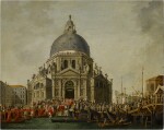 The Annual visit of the Doge to Santa Maria della Salute, Venice