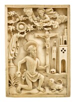 CHINESE JESUIT, CIRCA 1700 | Relief with Saint Jerome
