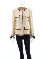 CHANEL | WOOL AND SILK JACKET AND BLOUSE 