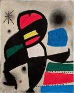 Joan Miró 胡安・米羅 | Personnage dans la nuit 星夜漫步