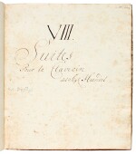 G. F. Handel. Fine eighteenth-century German manuscript of the Eight Keyboard Suites
