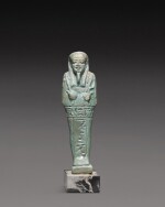 An Egyptian Blue-Green Faience Ushabti, 26th/30th Dynasty, 664-342 B.C.