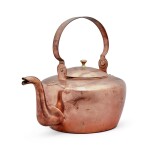 Copper Tea Kettle, John D. Drinkhouse (1802-1871), Easton, Pennsylvania, Circa 1845
