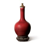 A CHINESE COPPER-RED-GLAZED BOTTLE VASE, 19TH CENTURY