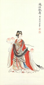 朱梅邨　麻姑獻壽 | Zhu Meichun, Goddess of Longevity