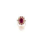 RUBY AND DIAMOND RING  4.49卡拉 天然 「緬甸」紅寶石 配 鑽石 戒指
