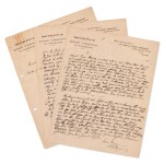 Chaim Weizmann | Autograph letter signed, to General Sir Gilbert Clayton, 6 September 1918