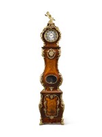A Louis XV-Style Gilt-Bronze-Mounted Tulipwood, Amaranth and Marquetry Tall-Case Clock, 19th Century