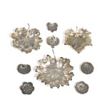 A collection of nine Italian silver dishes, Buccellati, Milan, 20th century