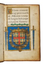 Paradis, Ung petit traicte de Alkimie, [Paris, before 1540], contemporary morocco by the Pecking Crow binder for Anne de Montmorency