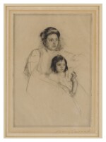 MARY CASSATT | MARGOT LEANING AGAINST HER MOTHER (B. 175)