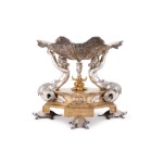 Attributed to François Désiré Froment-Meurice, (1802-1855)  A Silvered and Gilt-Bronze Surtout, Probably After a Design by Jean-Baptiste Klagman, Circa 1844