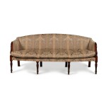 Very Fine Federal Inlaid and Carved Mahogany and Birchwood Sofa, Portsmouth, New Hampshire, Circa 1805