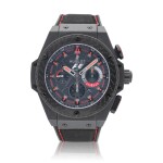 Big Bang "King Power F1" reference 703.CI.1123.NR.FMO10 A carbon finish titanium and ceramic automatic chronograph wristwatch with date, circa 2010
