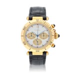 Pasha reference 3009 A yellow gold quartz chronograph wristwatch with date, Circa 1999