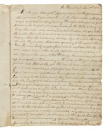 (Adams, John Quincy) | Early 19th-century manuscript copies of letters by Adams to his son, George Washington Adams