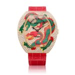 Dragon Myth, Reference 3540 QZ DRG 2 D CD | A pink gold and diamond-set wristwatch with depiction of a dragon, Circa 2018 | Dragon Myth 型號3540 QZ DRG 2 D CD | 粉紅金鑲鑽石腕錶，備龍紋圖案，約2018
