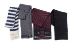 A set of wool, silk and cashmere scarves | Ein Set von vier Schals aus Wolle, Seide und Kaschmir