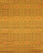 ROULEAU DE BROCARD DE SOIE ET FIL D'OR FIN DE LA DYNASTIE QING | 清晚期 黃地如意花卉紋織金錦一匹 | A bolt of silk brocade and gold thread, late Qing Dynasty