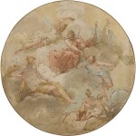Study for a ceiling decoration, with Juno and her Nymphs