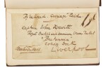Dickens, American Notes for General Circulation, 1842, first edition, with author's autograph luggage tag