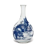 A Chinese Blue and White 'Red Cliff' Bottle Vase, Qing Dynasty, Kangxi Period