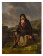Portrait of Louis-Marie de la Révellière-Lépeaux, seated in a landscape
