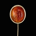 Intaglio with Menelaus carrying the body of Patroclus 