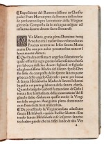 Savonarola, Expositione sopra la oratione della Vergine, [Florence, 1495], later boards